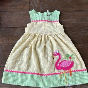 Yellow Flamingo Dress